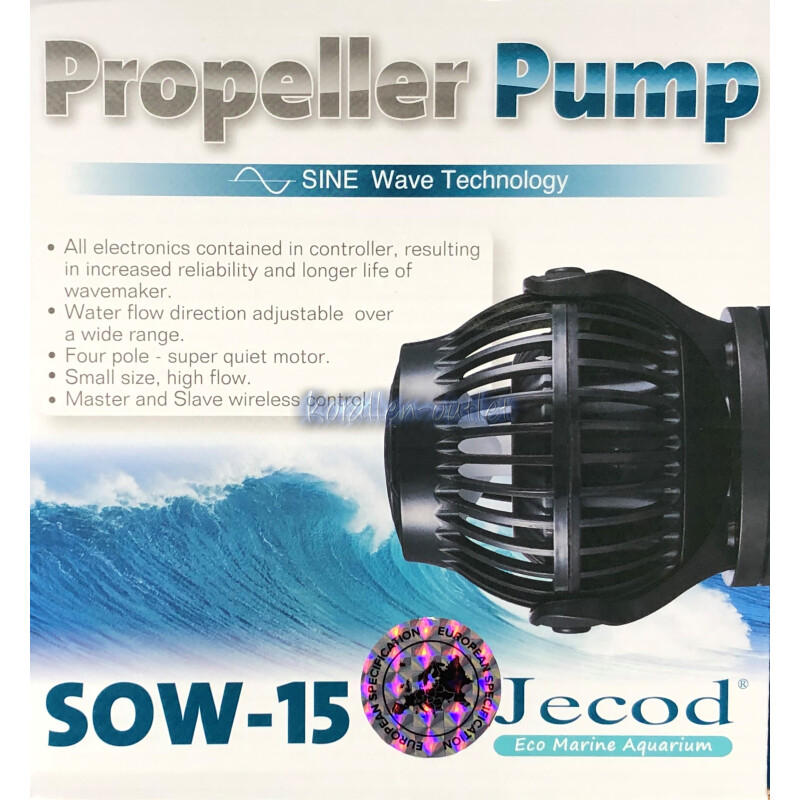 Jebao SOW Sine Wave Maker Pump With Controller – SOW-4/SOW-8/SOW-15/SOW-20 (132-5283 GPH)