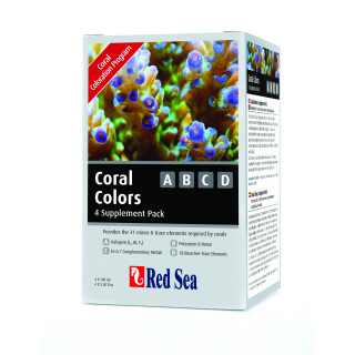 Red Sea Coral Colors Starter Kit A,B,C&D 4x100ml