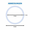 ARKA&copy; Silikonschlauch 3m (Ozon- &amp; CO2-fest)  4/6 mm Farbe: Transparent