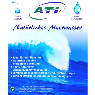 ATI Natürliches Meerwasser 20L (2x 10L-Kanister)