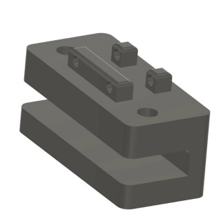 Stegbeckenhalterung bis 15mm kurze Version (Schrauben von oben) TheSilentWave
