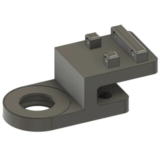 Stegbeckenhalterung mit Abstützung  bis 15mm...